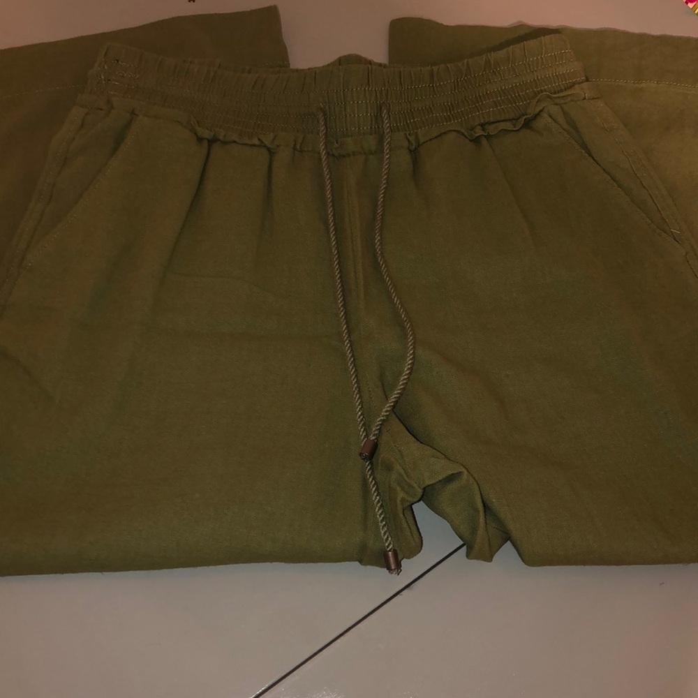 Canvas capris